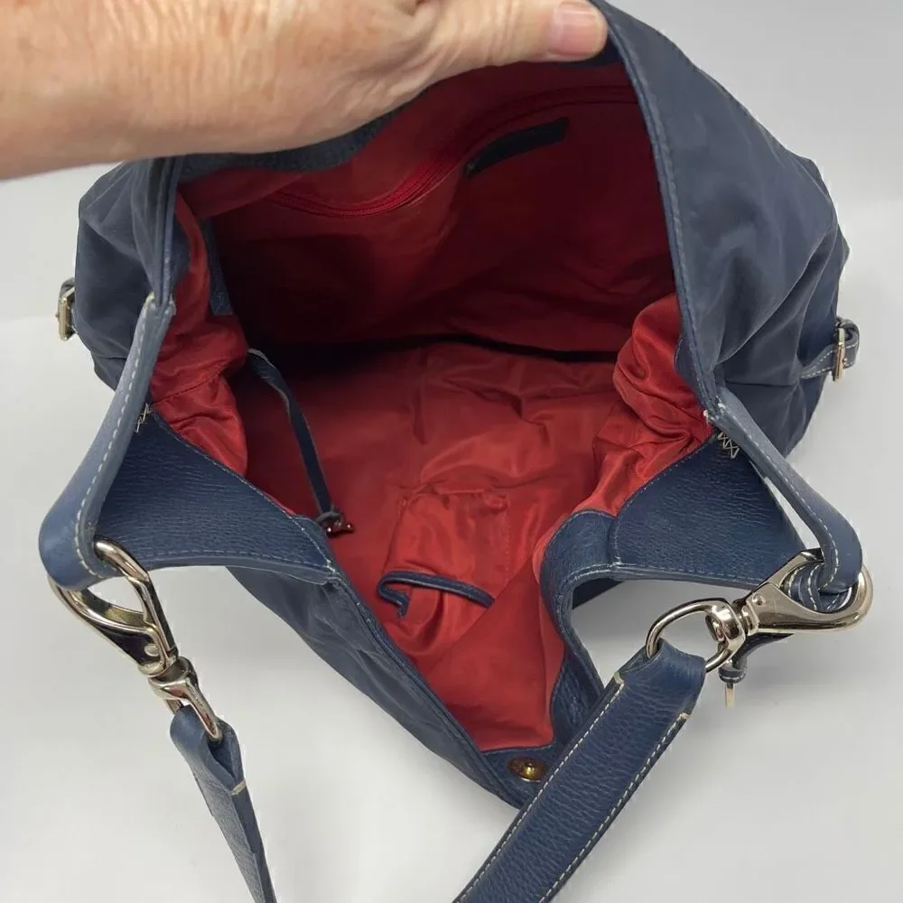 Dooney & Bourke Women’s Navy Blue Detachable Top Handle Hobo Bag